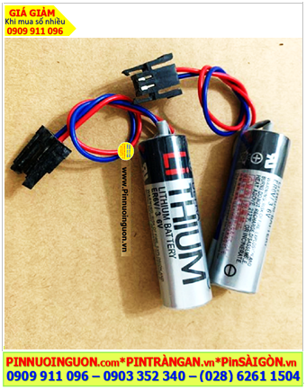 Toshiba ER6V chuẩn Châu Âu EU (Zắc đen PLC); Pin PLC Toshiba ER6V lithium 3.6v AA 2000mAh _Xuất xứ Nhật